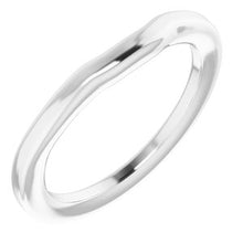 Charger l'image dans la galerie, Sterling Silver Band for 7 mm Cushion Ring
