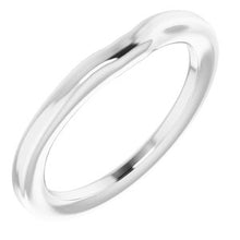 Charger l'image dans la galerie, Sterling Silver Band for 4 mm Square Ring
