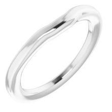 Charger l'image dans la galerie, Sterling Silver Band for 6 mm Square Ring
