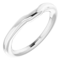 Charger l'image dans la galerie, Sterling Silver Band for 6.5 mm Square Ring
