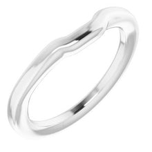 Charger l'image dans la galerie, Sterling Silver Band for 7 mm Square Ring
