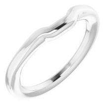 Charger l'image dans la galerie, Sterling Silver Band for 7.5 mm Square Ring

