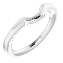 Charger l'image dans la galerie, Sterling Silver Band for 10 mm Square Ring

