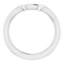 Charger l'image dans la galerie, Sterling Silver Band for 10 mm Square Ring
