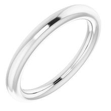 Charger l'image dans la galerie, Sterling Silver Band for 7.4 mm Round Ring
