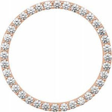 Load image into Gallery viewer, 14K Rose 1 CTW Diamond Circle Pendant SI2-SI3, G-H
