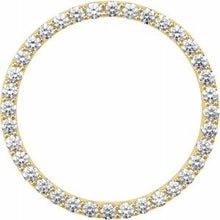 Load image into Gallery viewer, 14K Yellow 1 CTW Diamond Circle Pendant SI2-SI3, G-H
