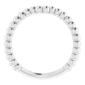 Sterling Silver Band for 7.4 mm Round Ring