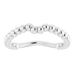 Sterling Silver Band for 7x5 mm Emerald Ring