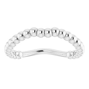 Sterling Silver Band for 6 mm Asscher Ring