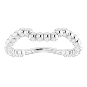 Sterling Silver Band for 10 mm Asscher Ring