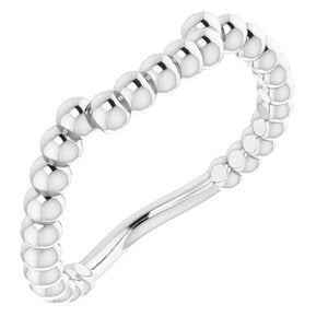 Sterling Silver Band for 9 mm Square Ring