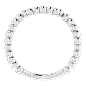 Sterling Silver Band for 9 mm Square Ring