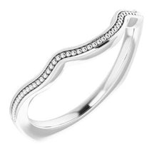 Charger l'image dans la galerie, Sterling Silver Band for 7.4 mm Round Ring
