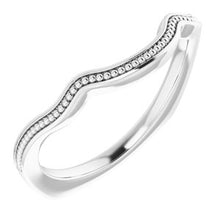 Charger l'image dans la galerie, Sterling Silver Band for 8 mm Round Ring
