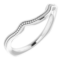 Charger l'image dans la galerie, Sterling Silver Band for 8.2 mm Round Ring
