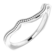 Charger l'image dans la galerie, Sterling Silver Band for 8.8 mm Round Ring
