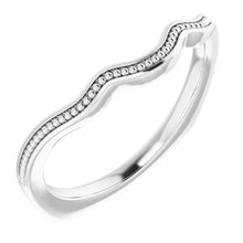 Charger l'image dans la galerie, Sterling Silver Band for 6x4 mm Oval Ring
