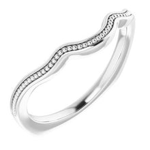 Charger l'image dans la galerie, Sterling Silver Band for 7x5 mm Oval Ring
