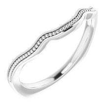 Charger l'image dans la galerie, Sterling Silver Band for 6 mm Cushion Ring
