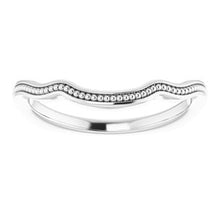 Charger l'image dans la galerie, Sterling Silver Band for 7 mm Cushion Ring
