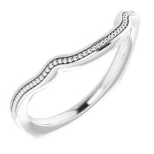 Load image into Gallery viewer, Sterling Silver Band for 9 mm Cushion Ring
