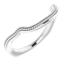 Charger l'image dans la galerie, Sterling Silver Band for 12 mm Cushion Ring
