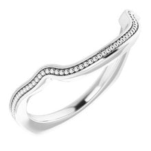 Load image into Gallery viewer, Sterling Silver Band for 13 mm Cushion Ring
