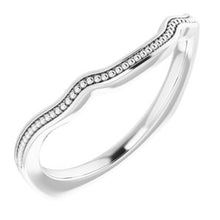 Charger l'image dans la galerie, Sterling Silver Band for 7 mm Asscher Ring
