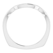 Charger l'image dans la galerie, Sterling Silver Band for 8 mm Asscher Ring
