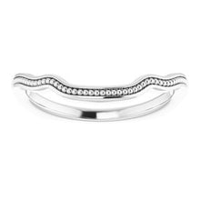 Charger l'image dans la galerie, Sterling Silver Band for 8 mm Asscher Ring
