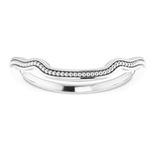 Charger l'image dans la galerie, Sterling Silver Band for 9 mm Asscher Ring
