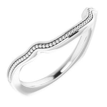 Charger l'image dans la galerie, Sterling Silver Band for 10 mm Asscher Ring
