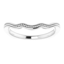 Charger l'image dans la galerie, Sterling Silver Band for 5x3 mm Emerald Ring
