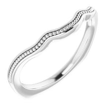 Load image into Gallery viewer, Sterling Silver Band for 6x4 mm Emerald Ring
