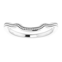 Load image into Gallery viewer, Sterling Silver Band for 8x6 mm Emerald Ring
