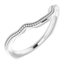 Charger l'image dans la galerie, Sterling Silver Band for 9x7 mm Emerald Ring
