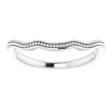 Charger l'image dans la galerie, Sterling Silver Band for 4 mm Square Ring
