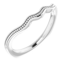 Charger l'image dans la galerie, Sterling Silver Band for 5x3 mm Marquise Ring
