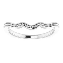 Charger l'image dans la galerie, Sterling Silver Band for 6x3 mm Marquise Ring
