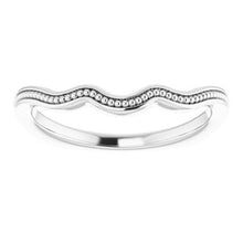 Charger l'image dans la galerie, Sterling Silver Band for 6x3.5 mm Marquise Ring
