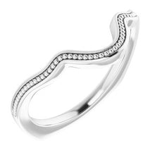 Charger l'image dans la galerie, Sterling Silver Band for 12x6 mm Marquise Ring
