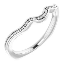 Charger l'image dans la galerie, Sterling Silver Band for 7x3.5 mm Marquise Ring
