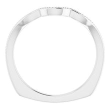 Charger l'image dans la galerie, Sterling Silver Band for 7x3.5 mm Marquise Ring
