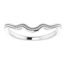 Charger l'image dans la galerie, Sterling Silver Band for 7x3.5 mm Marquise Ring
