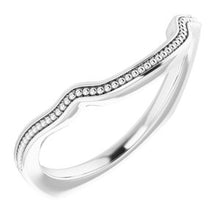 Load image into Gallery viewer, Sterling Silver Band for 10 mm Cushion Ring
