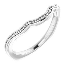 Load image into Gallery viewer, Sterling Silver Band for 7x5 mm Emerald Ring
