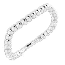 Load image into Gallery viewer, Sterling Silver Band for 7.5 mm Square Ring

