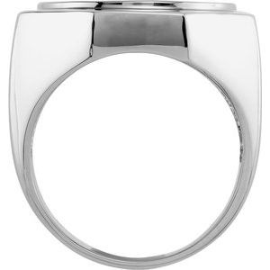Platinum Ring Mounting for 17.8 mm Coin