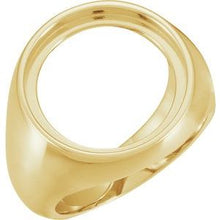 Load image into Gallery viewer, 18K Yellow Ring Mounting for 18 mm Coin
